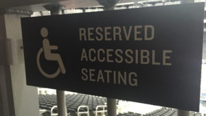 Accessible seating can be found throughout Rogers Place.