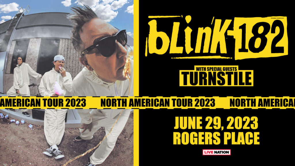 blink-182 at Rogers Place on Thursday, June 29, 2023!