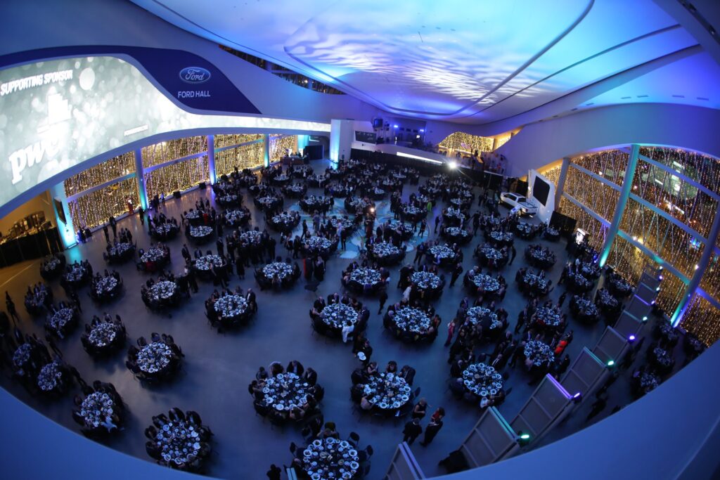 Ford Hall set up to host a private event