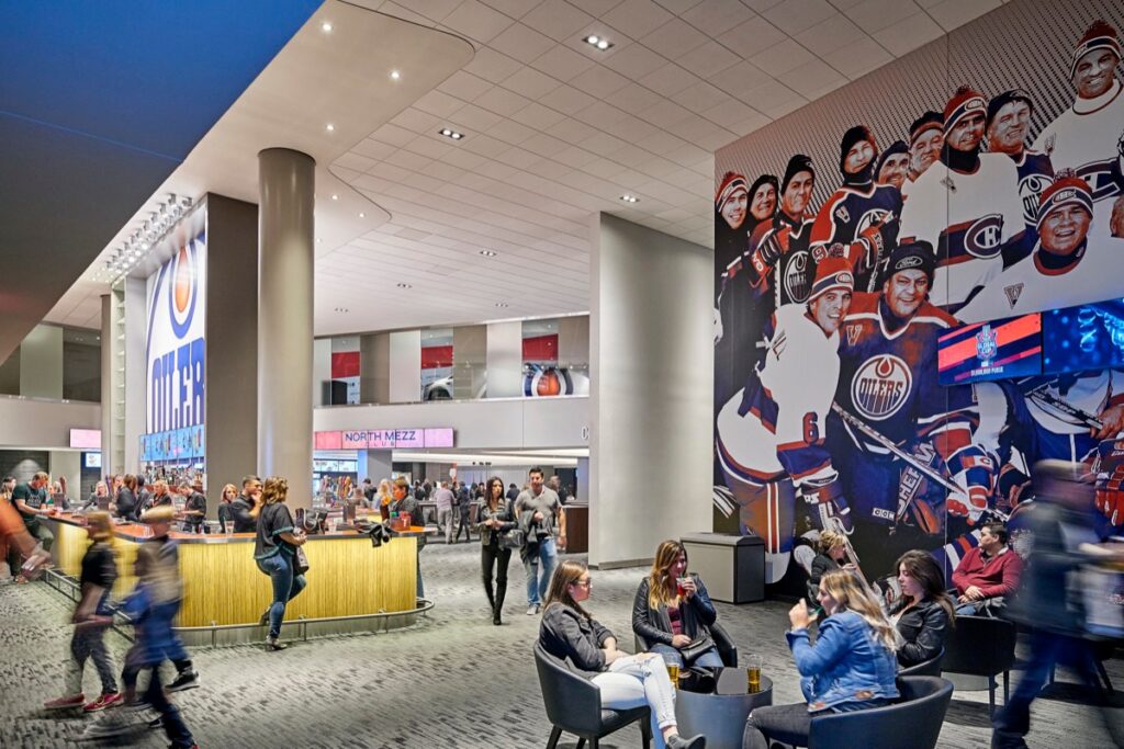 Private event in the Mezzanine Clubs at Rogers Place