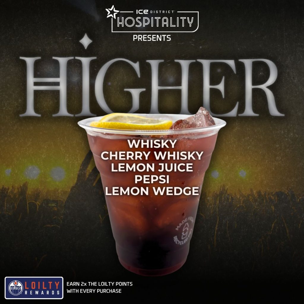 Featured Drink: Higher - Whisky, Cherry Whisky, Lemon Juice, Pepsi, Lemon Wedge
