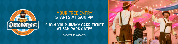 Free Entry to Oktoberfest when you show your event ticket.
